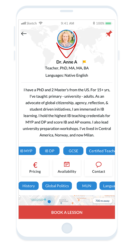 Connect with students posting Italian tutoring jobs. Download Tutor Around App today.