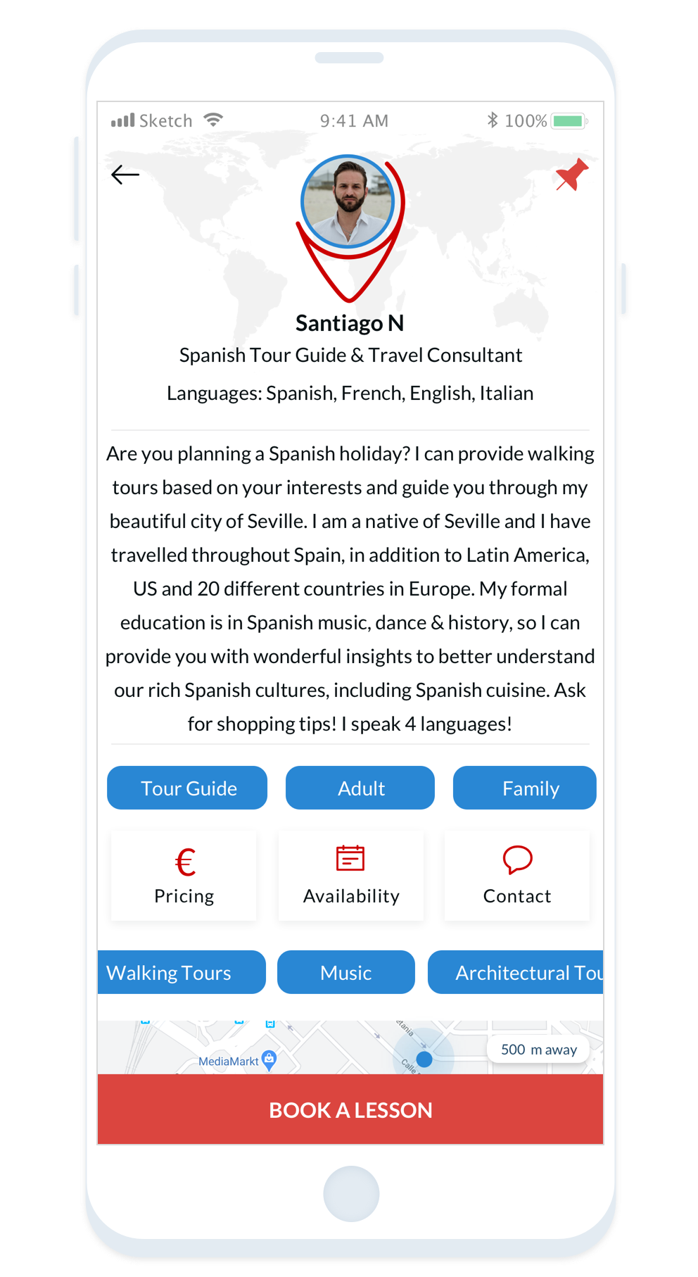 Easily find Spanish Tutor near me or online tutors for Spanish with Tutor Around App. Pay no commission fee! 