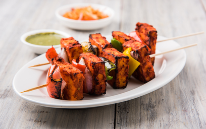 By taking in-person or online indian cooking classes with Tutor Around cook Paneer Tikka from the northern region of India.
