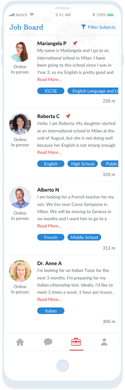 Where to find students to tutor? Our tutor finder app allows Tutors to also find students.